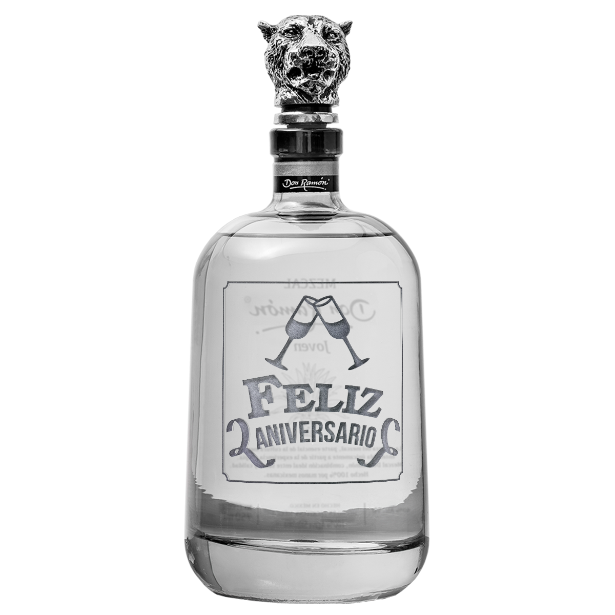 Mezcal Salmiana Feliz Aniversario copas