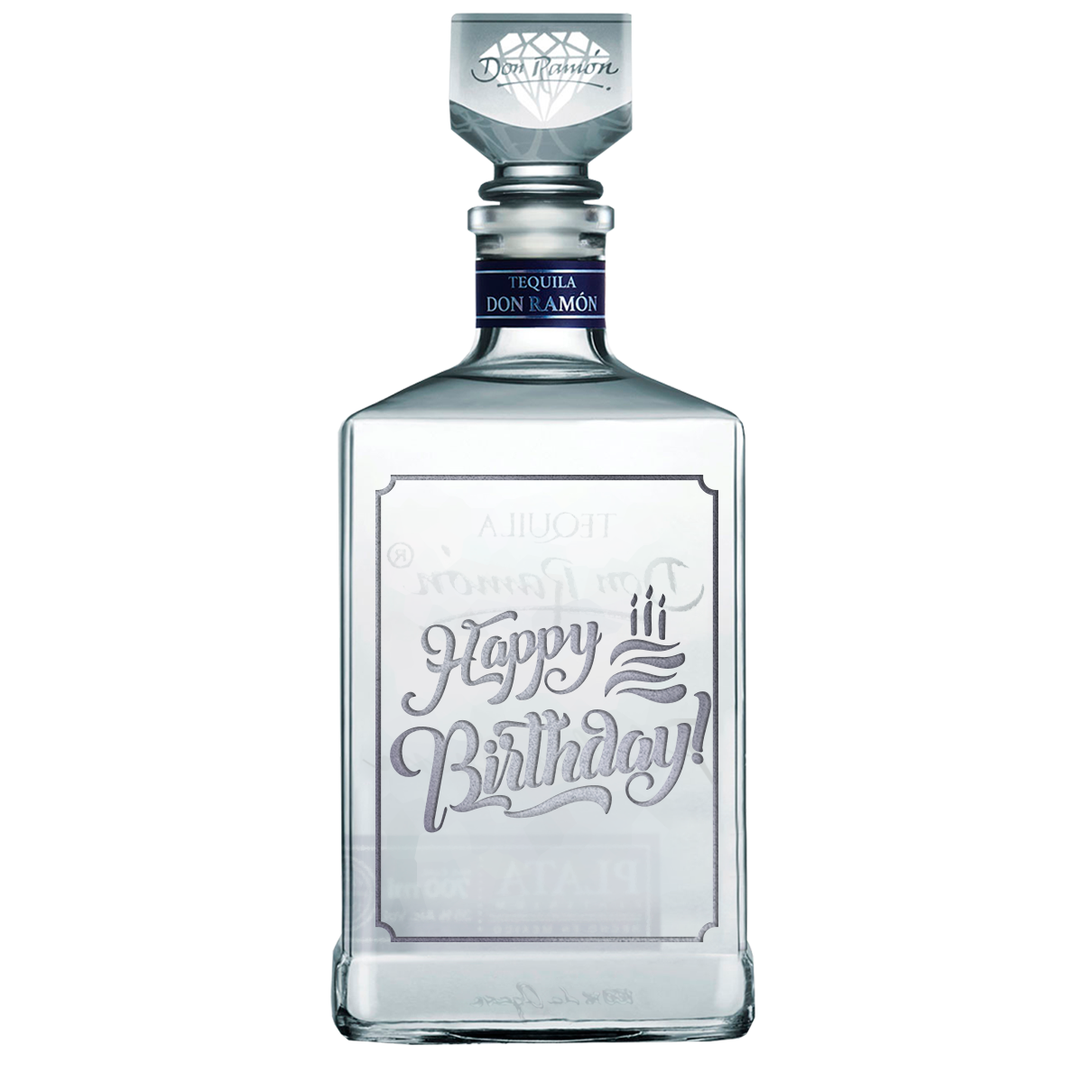 Plata Platinium Happy Bday cake